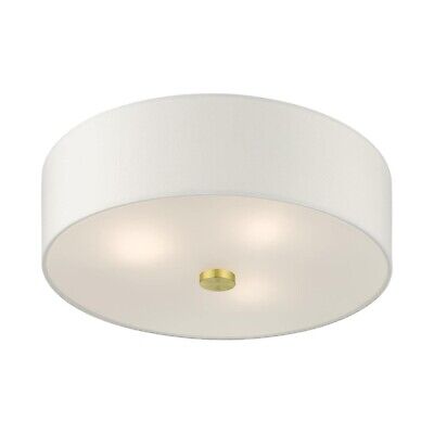 Livex Lighting 51054-12 Meridian Collection 3-Light Semi Flush Mount Ceiling ...