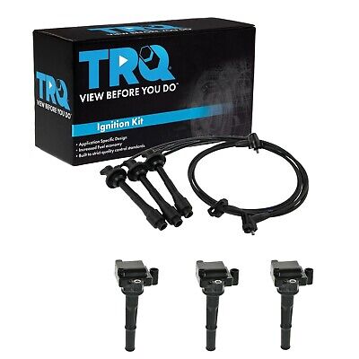 TRQ Ignition Coil & Spark Plug Wires Kit for Toyota Truck SUV 3.4L V6 New