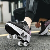 Roller Skate Shoes for Women Four Rounds Children's Roller Skates Shoes That ...