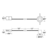 WAC Lighting R6DRDR-F9CS-WT Blaze LED 6in Round Light with Remodel Housing 5-...