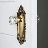 Nostalgic Warehouse Victorian Plate & Interior Crystal Door Knob Double Dummy