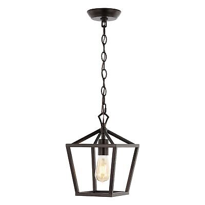 JONATHAN Y JYL7618A Pagoda 8" 1-Light Vintage Farmhouse Iron Chain Pagoda LED...