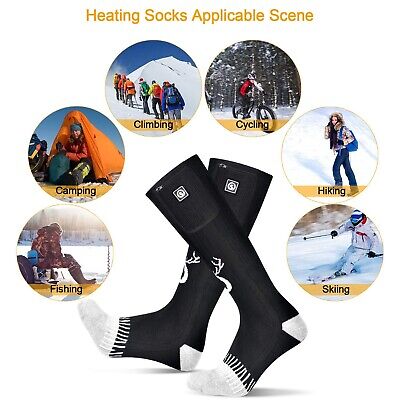 Upgraded Rechargeable Electric Heated Socks,7.4V 2200mAh Battery Powered Cold...