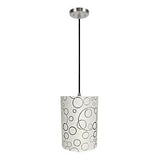 Aspen Creative, White, 71114-11 One Hanging Pendant Ceiling Light with Transi...