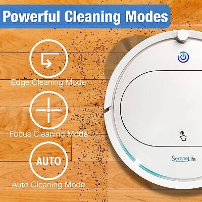 Robot Vacuum Cleaner with Remote Control, Smart Robotic Machine Automatic Flo...