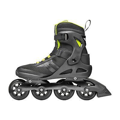 Rollerblade Macroblade 84 BOA, Adult Fitness Inline Skate, Black & Lime, Perf...