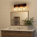 LALUZ Bathroom Vanity Light Fixtures, Farmhouse Bathroom Light Fixtures with ...