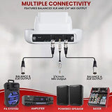 Pyle UHF Receiver System, Wireless Bluetooth Microphone Includes 2 USB...