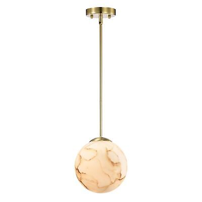 Warehouse of Tiffany Baxter Marbled Glass Globe Pendant Ceiling Light in 8-in...