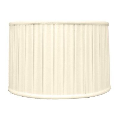 Royal Designs BS-748-14LNBG Shallow Drum English Bo X Pleat Basic Lamp Shade,...