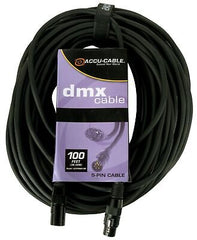 ADJ Products AC5PDMX100 100 FOOT, 5 PIN DMX CABLE, Black