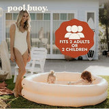 Pool Buoy Round Inflatable Pool with Storage Bag - Premium Outdoor Swimming P...