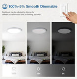 15.8 Inch Dimmable LED Ceiling Light Flush Mount, 3000K-4000K-5000K Selectabl...