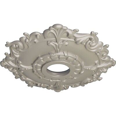 Ekena Millwork CM18RLPWS Riley Ceiling Medallion, 18"OD x 3 1/2"ID x 1 1/2"P,...