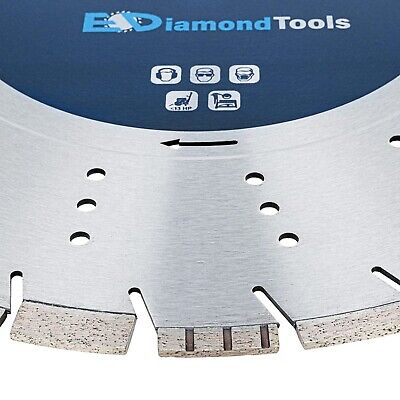 14" All Purpose Diamond Saw Blades for Hard/Reinforced Concrete, Asphalt, Gra...