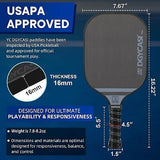 YC DGYCASI 16mm Pickleball Paddles Professional, 2024 USAPA 16 mm, PRO