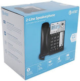 AT&T ML17929 2-Line Corded Telephone, Black Without Answering System