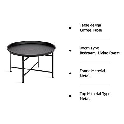 Kate and Laurel Mahdavi Modern Coffee Table, 26 x 26 x 25.5x25.5x15.5, Black