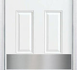 | Door Kick Plate - Anodized Aluminum - Satin Nickel Finish - Magnetic Mount ...