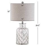 JONATHAN Y JYL1075A-SET2 Set of 2 Table Lamps Alvord 24.5 in, Mercury Silver