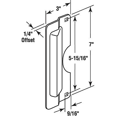 Prime-Line U 9496 Latch Guard Plate Cover Protect Against Forced Entry, Easy ...