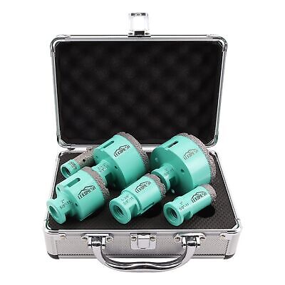 Diamond Core Drill Bits Set 6pcs Tile Hole Saw Kit for Porcelain Tile Ceramic...