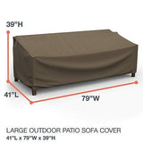 Budge StormBlock Hillside Patio Sofa Cover Premium, Outdoor, Waterproof, Larg...