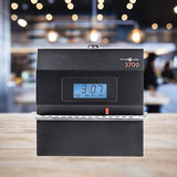 Pyramid&#8482; 3700 Heavy-Duty Time Clock & Document Stamp, Black Steel