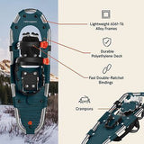 Retrospec Drifter 21/25/30 Inch Snowshoes & Trekking Poles Bundle for Men, Wo...