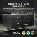 Corsair RM850x SHIFT Fully Modular ATX Power Supply - 80 PLUS Gold - ATX 3.0 ...