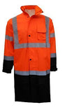 RK Safety RC-CLA3-TOR88 Class 3 Rainwear Reflective Hi-Viz Black Bottom Long ...