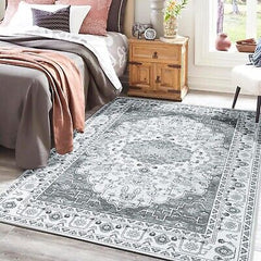 Washable Rugs 3x5 for Living Room Ruggable Boho Vintage Throw Rugs Non Slip S...