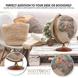 Waypoint Geographic Colombo Relief Globe, 12" Illuminated Antique Ocean-Style...