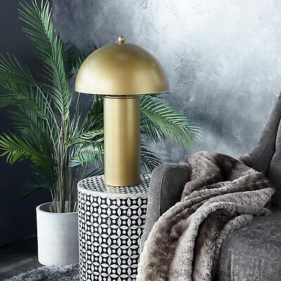 Deco 79 Metal Room Accent Lamp Table Lamp with Dome Shade, Lamp 14" x 14" x 2...