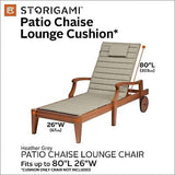 Classic Accessories Storigami Water-Resistant 80 x 26 Inch Chaise Lounge Cush...