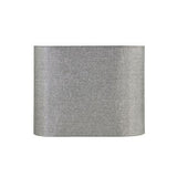 Aspen Creative 37002, Hardback Oval Barrel Contemporary Spider Shade, Grey Sl...