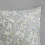 Harbor House Cozy Cotton Comforter Set - Queen (92 in x 96 in), Paisley Blue