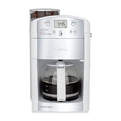 Capresso CoffeeTEAM GS 10-Cup Coffee Maker with Conical Burr 10 Cup, White