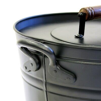 Pilgrim Home and Hearth 19504 Air Insulated Ash Bucket, 14.75&#8243;D x 12.25&#8