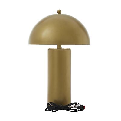 Deco 79 Metal Room Accent Lamp Table Lamp with Dome Shade, Lamp 14" x 14" x 2...