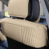 FH Group Car Seat Cover Cushion - 2 Pack Covers Front Bucket Set, Beige