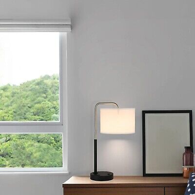 XiNBEi Lighting Bedside Table Lamp, Mid Century Modern Bedroom Desk Lamp Nigh...