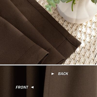 Total Blackout Pinch Pleat Curtain for Bedroom, Triple Weave Faux Linen Therm...