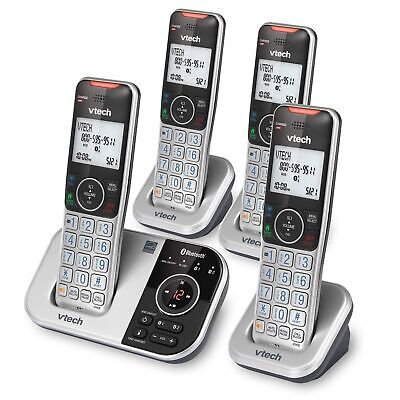 vtech VS112-4 DECT 6.0 Bluetooth 4 Handset Cordless Phone for Home with Answe...