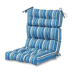 Greendale Home Fashions Outdoor 44 x 22-inch High Back Chair Cushion, Set of ...