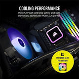 Corsair H60x RGB Elite Liquid CPU Cooler - 16 Dynamic RGB LEDs - SP120 RGB El...