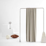 Extra Long Velvet Curtains 120 Inches Long 10 FT 2 Panels - Taupe Room Darken...