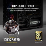 Corsair RMX Series, RM850x, 850 Watt, 80+ Gold Certified, Fully Modular Power...