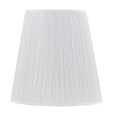 Aspen Creative 33135, Mushroom Pleated Traditional Spider Lamp Shade, White, ...