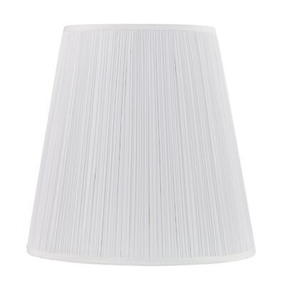 Aspen Creative 33135, Mushroom Pleated Traditional Spider Lamp Shade, White, ...